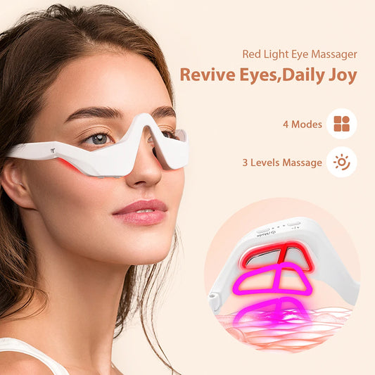 3D Red Light Eye Massager – Relieve Eye Fatigue, Reduce Dark Circles, Smooth Fine Lines