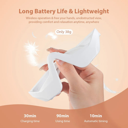 3D Red Light Eye Massager – Relieve Eye Fatigue, Reduce Dark Circles, Smooth Fine Lines